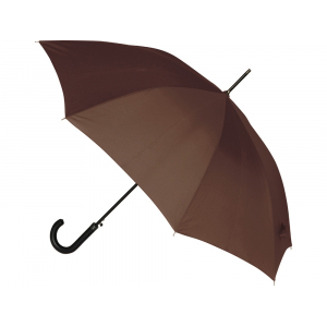 Зонт-трость полуавтоматический, коричневый - купить оптом