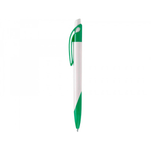 Ручка шариковая Тироль, белый/зеленый - купить оптом