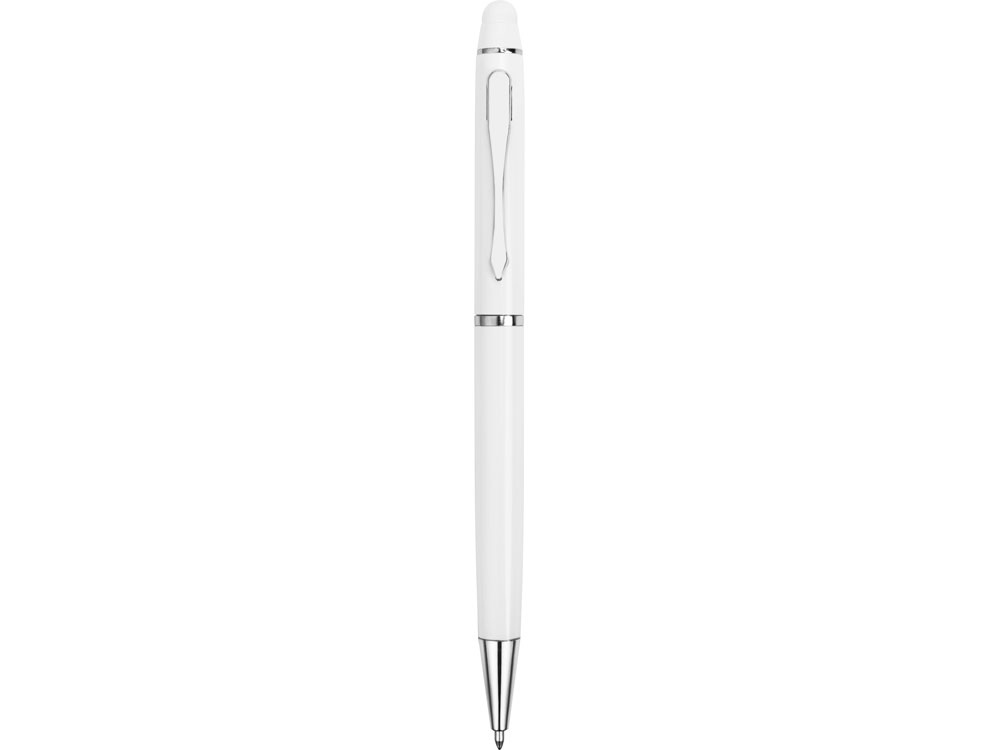 Ручка-стилус шариковая Фокстер, белый - купить оптом