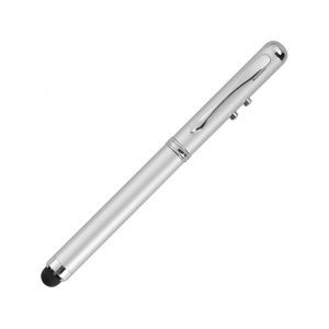 Ручка-стилус Каспер 3 в 1, серебристый - купить оптом