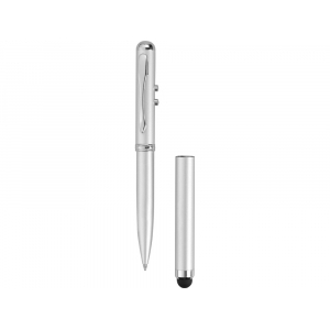 Ручка-стилус Каспер 3 в 1, серебристый - купить оптом