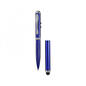 Ручка-стилус Каспер 3 в 1, синий - купить оптом