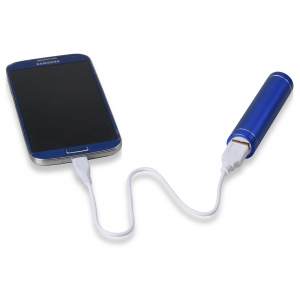 Портативное зарядное устройство Олдбери, 2200 mAh, синий - купить оптом