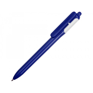 Ручка шариковая цветная, синий/белый - купить оптом