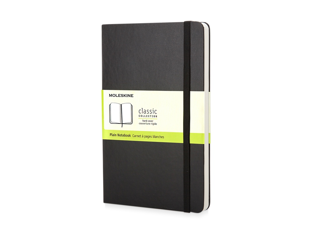 Записная книжка Moleskine Classic (нелинованный) в твердой обложке, Pocket (9x14см), черный - купить оптом