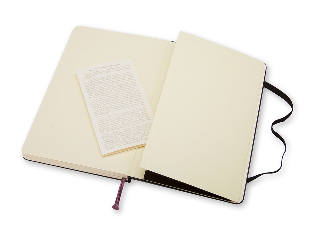 Записная книжка Moleskine Classic (нелинованный) в твердой обложке, Large (13х21см), черный - купить оптом