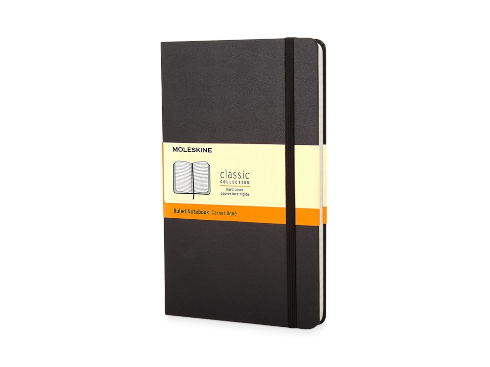 Записная книжка Moleskine Classic (в линейку) в твердой обложке, Pocket (9x14см), черный - купить оптом