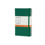 Записная книжка Moleskine Classic (в линейку) в твердой обложке, Pocket (9x14см), зеленый