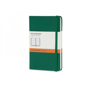 Записная книжка Moleskine Classic (в линейку) в твердой обложке, Pocket (9x14см), зеленый - купить оптом