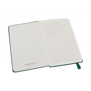 Записная книжка Moleskine Classic (в линейку) в твердой обложке, Pocket (9x14см), зеленый - купить оптом