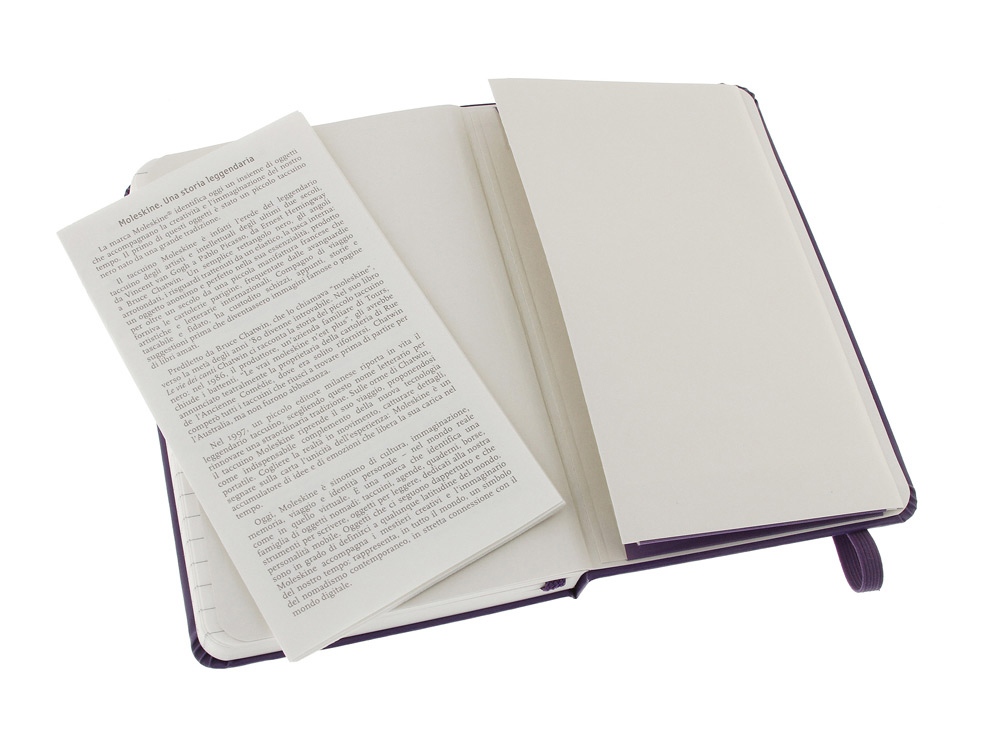 Записная книжка Moleskine Classic (в линейку) в твердой обложке, Pocket (9x14см), фиолетовый - купить оптом