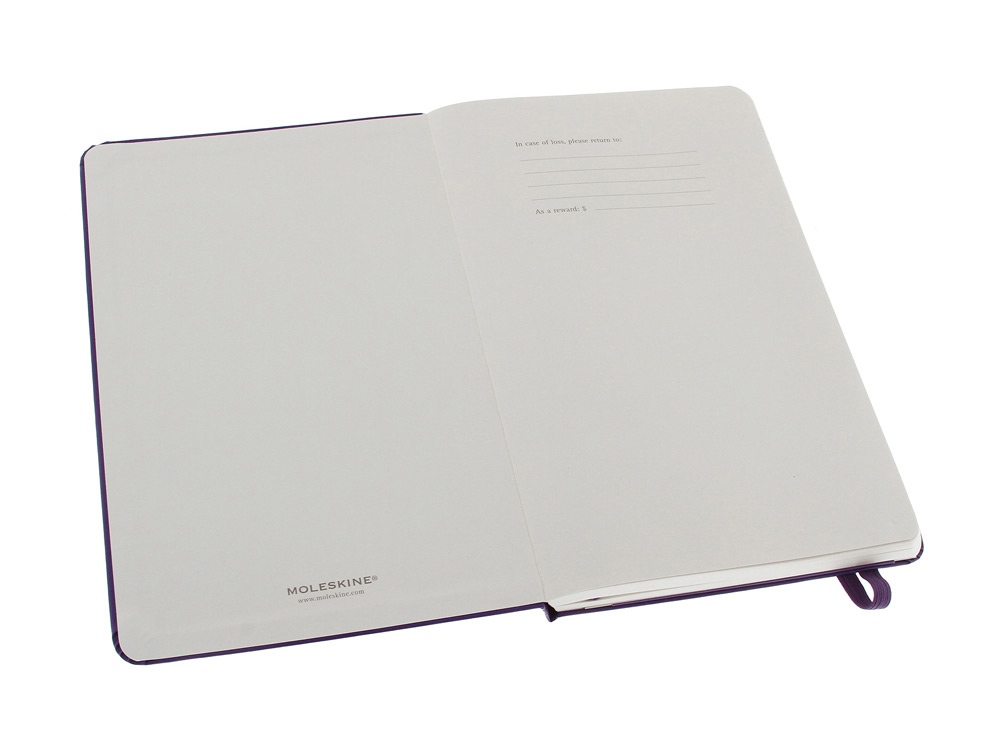 Записная книжка Moleskine Classic (в линейку) в твердой обложке, Large (13х21см), фиолетовый - купить оптом