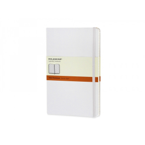 Записная книжка Moleskine Classic (в линейку) в твердой обложке, Large (13х21см), белый - купить оптом