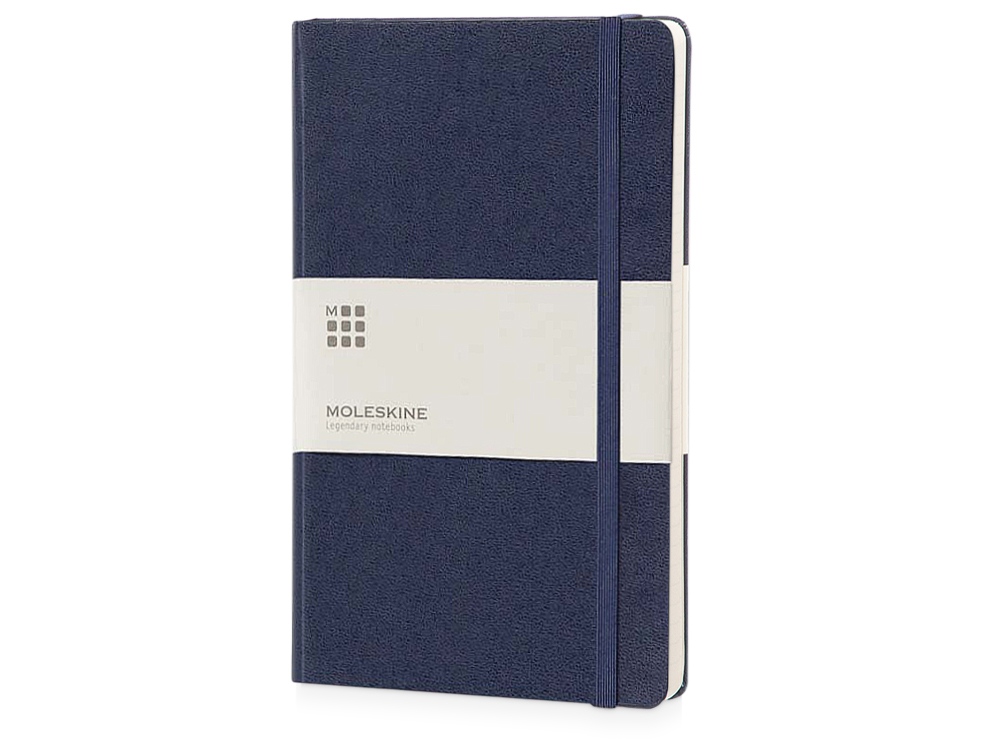 Записная книжка Moleskine Classic (в линейку) в твердой обложке, Pocket (9x14см), синий - купить оптом