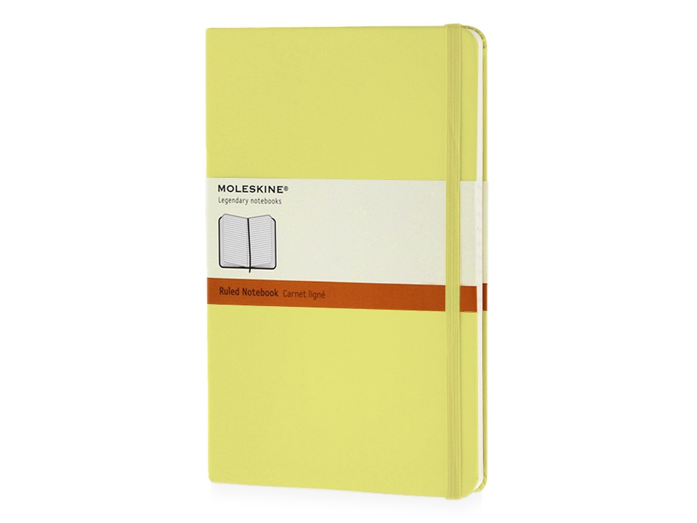 Записная книжка Moleskine Classic (в линейку) в твердой обложке, Large (13х21см), цитрусовый - купить оптом