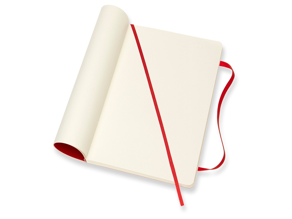 Записная книжка Moleskine Classic Soft (нелинованный), Large (13х21см), красный - купить оптом