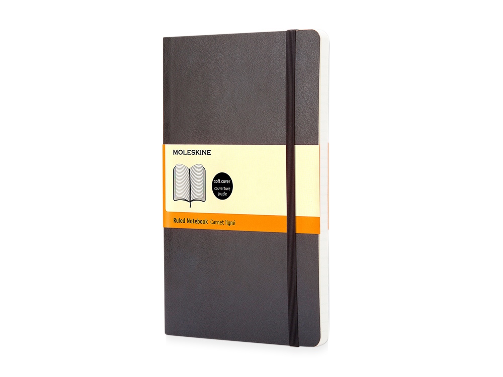 Записная книжка Moleskine Classic Soft (в линейку), Large (13х21см), черный - купить оптом