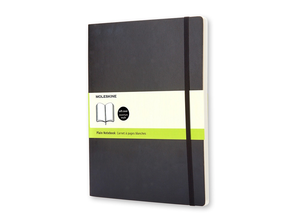 Записная книжка Moleskine Classic Soft (нелинованный), Хlarge (19х25 см), черный - купить оптом