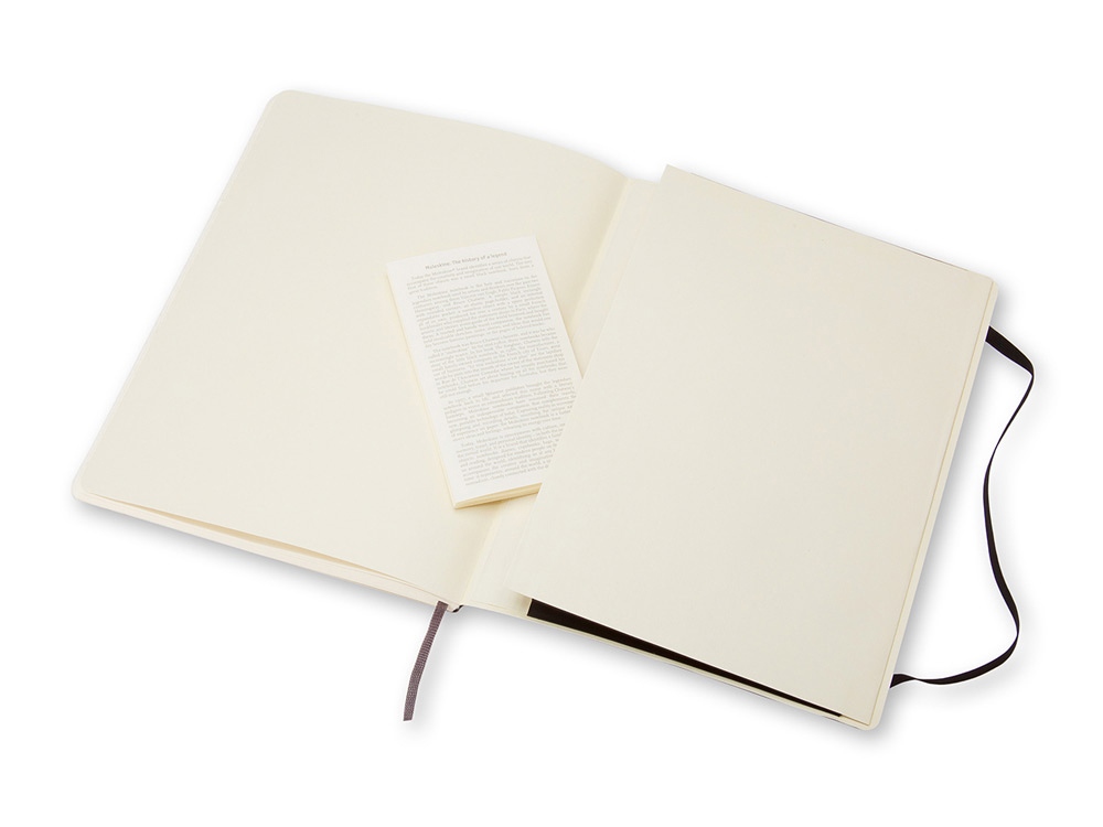 Записная книжка Moleskine Classic Soft (нелинованный), Хlarge (19х25 см), черный - купить оптом