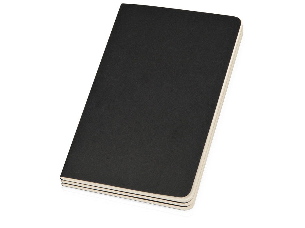 Записная книжка Moleskine Cahier (нелинованный, 3 шт.), Large (13х21см), черный - купить оптом