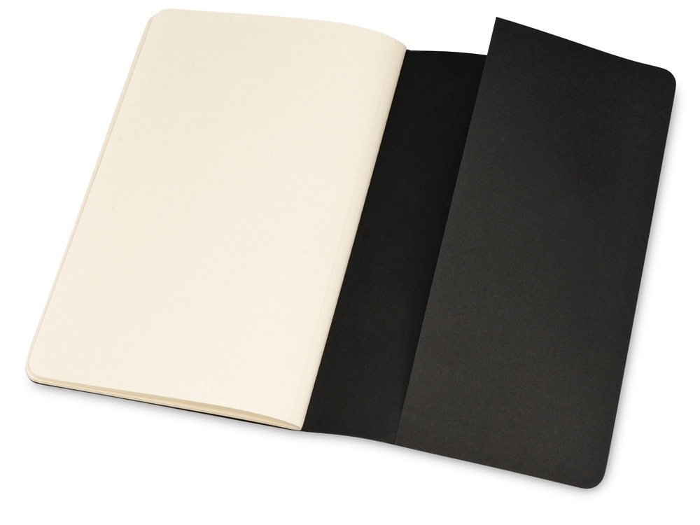 Записная книжка Moleskine Cahier (нелинованный, 3 шт.), Large (13х21см), черный - купить оптом