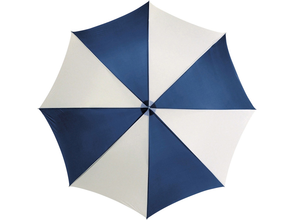 Зонт-трость Lisa полуавтомат 23, синий/белый (Р) - купить оптом