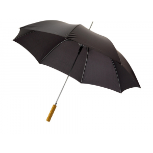 Зонт-трость Lisa полуавтомат 23, черный (Р) - купить оптом