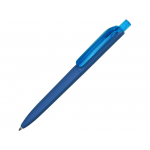 Ручка шариковая Prodir DS8 PRR софт-тач, голубой, синий