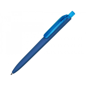 Ручка шариковая Prodir DS8 PRR софт-тач, голубой, синий - купить оптом
