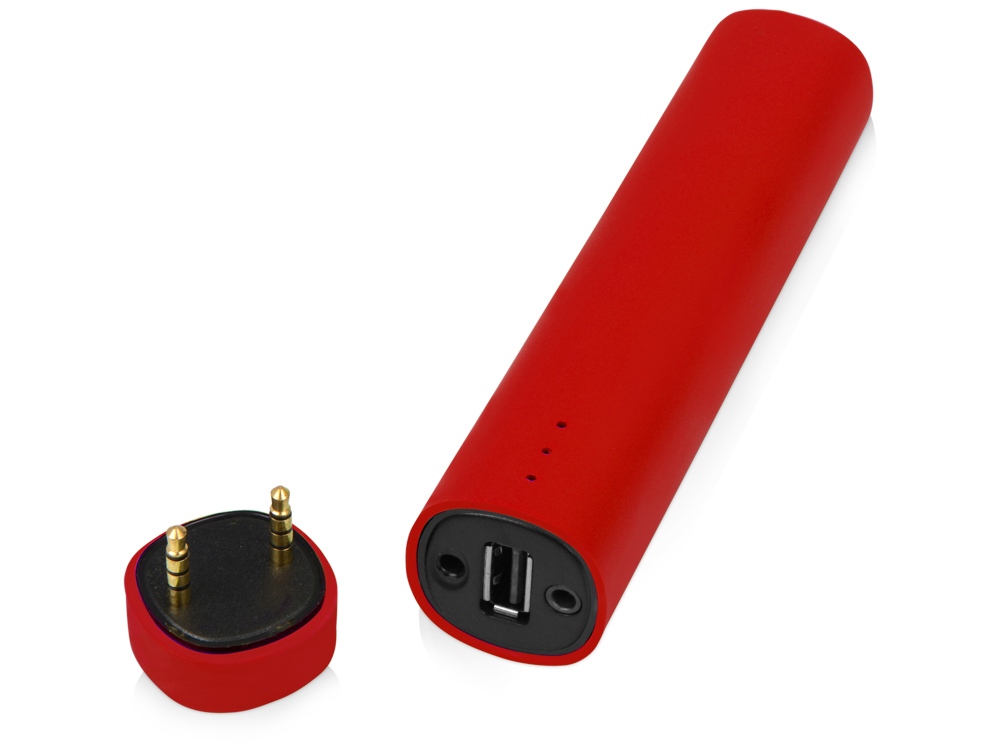 Портативное зарядное устройство Мьюзик, 5200 mAh, красный - купить оптом