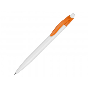 Ручка шариковая Какаду, белый/оранжевый - купить оптом