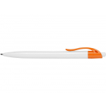 Ручка шариковая Какаду, белый/оранжевый, фото 3