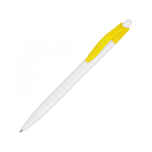 Ручка шариковая Какаду, белый/желтый - купить оптом