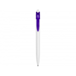 Ручка шариковая Какаду, белый/фиолетовый, фото 1