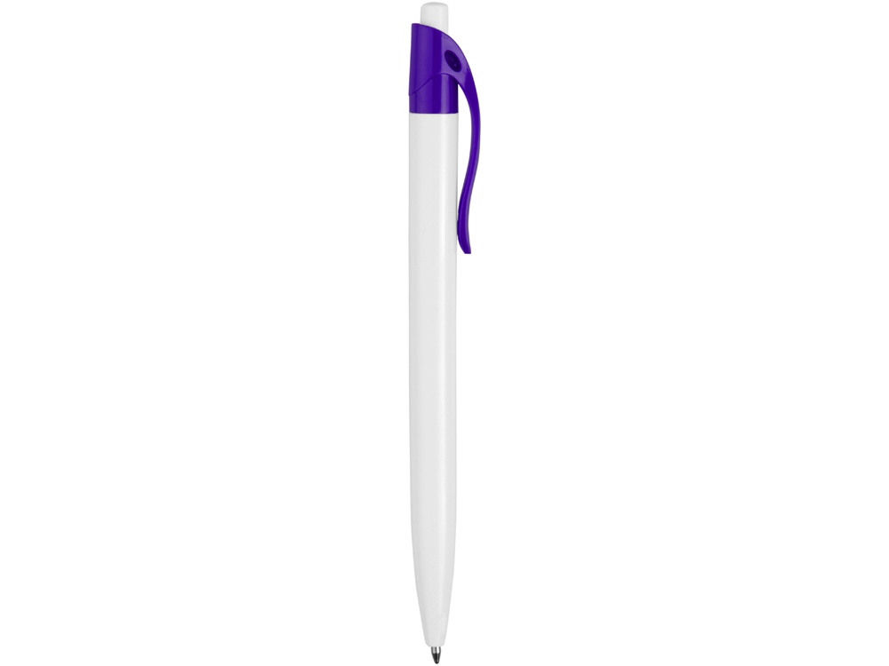 Ручка шариковая Какаду, белый/фиолетовый - купить оптом