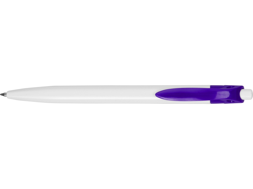 Ручка шариковая Какаду, белый/фиолетовый - купить оптом