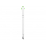 Ручка шариковая Локи, белый/зеленое яблоко, фото 1