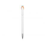 Ручка шариковая Локи, белый/оранжевый, фото 1