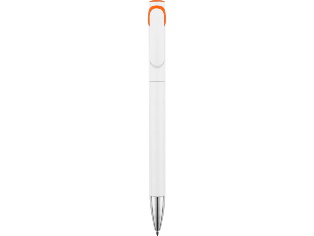 Ручка шариковая Локи, белый/оранжевый - купить оптом