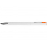 Ручка шариковая Локи, белый/оранжевый, фото 4