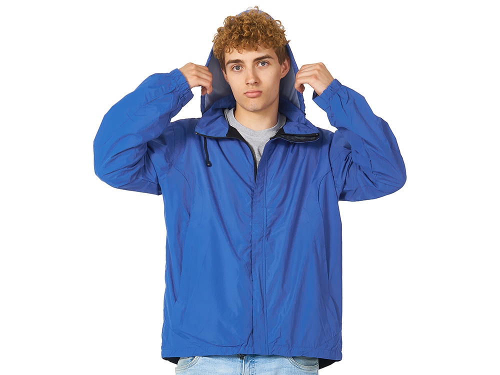 Куртка мужская с капюшоном Wind, кл. синий - купить оптом