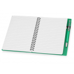 Блокнот Контакт с ручкой, зеленый, фото 2