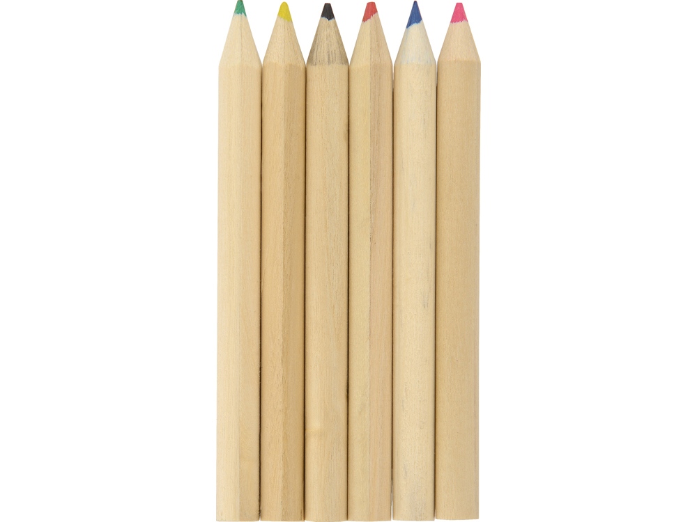 Цветные карандаши в тубусе, бежевый - купить оптом