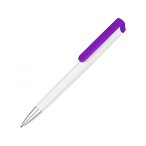 Ручка-подставка Кипер, белый/фиолетовый - купить оптом