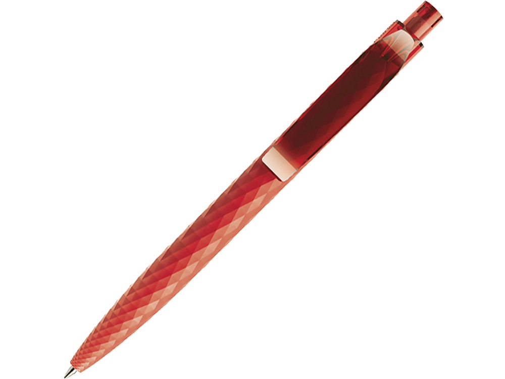 Ручка шариковая QS 01 PRT софт-тач, красный - купить оптом