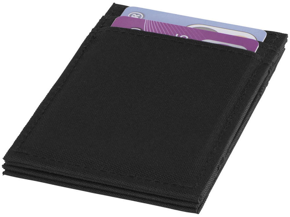 Бумажник Adventurer RFID Flip Over, черный - купить оптом