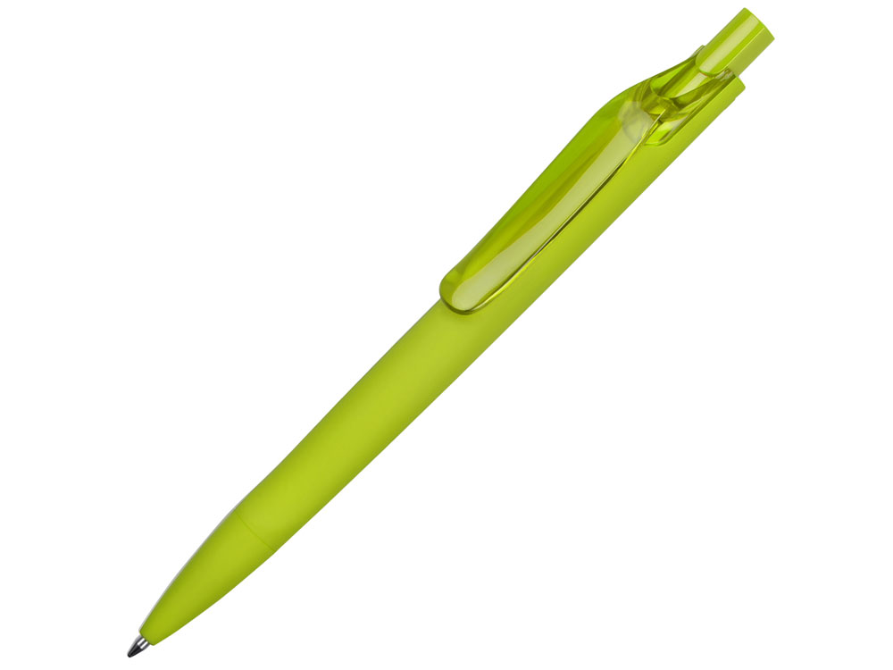 Ручка пластиковая шариковая Prodir ds6prr-48 софт-тач, лайм - купить оптом