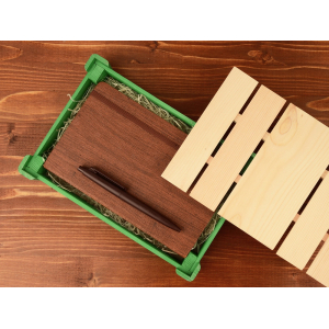 Подарочная деревянная коробка, зеленый - купить оптом
