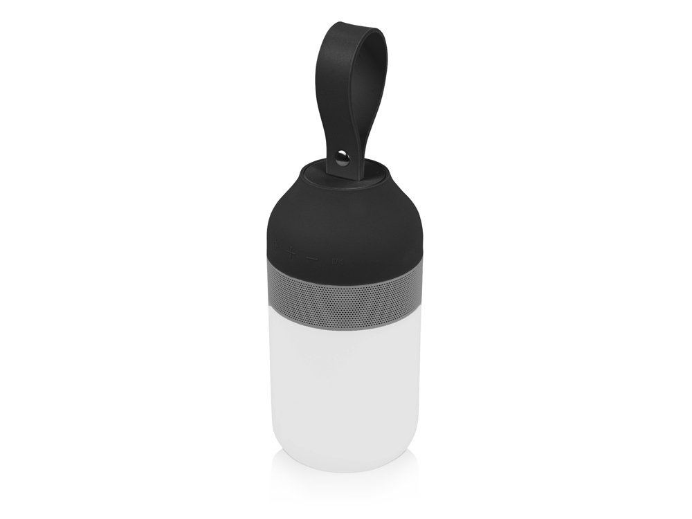 Портативный беспроводной Bluetooth динамик Lantern со встроенным светильником, черный/серебристый/белый - купить оптом