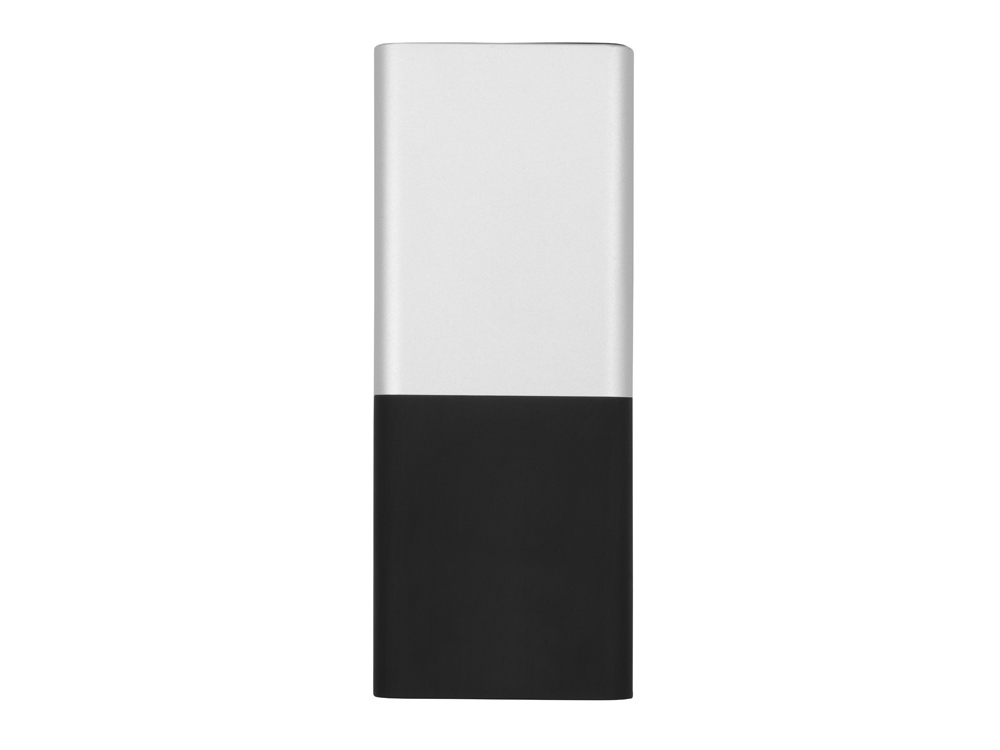 Портативное зарядное устройство с подсветкой логотипа Quark, 6000 mAh, серебристый/черный - купить оптом